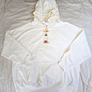 White Pullover Hoody XXL,Buttery Soft Stretchy,Front Pocket Buffalo David Bitton